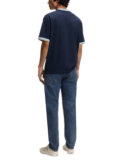 HUGO BOSS Regular Cut Mid Rise Jeans, Medium Blue - view 2, Medium Blue