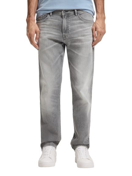 HUGO BOSS Mid Rise Regular Fit Jeans, Dark Grey, Dark Grey
