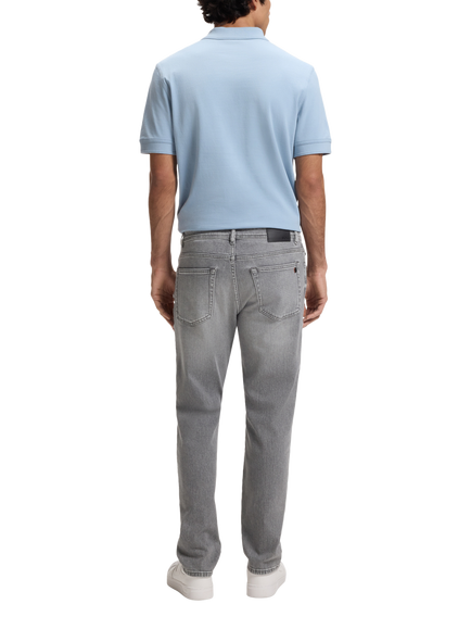 HUGO BOSS Mid Rise Regular Fit Jeans, Dark Grey - view 2, Dark Grey
