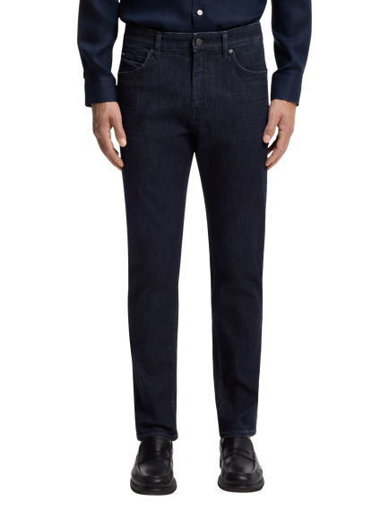 HUGO BOSS Mid Rise Regular Fit Jeans, Dark Blue, Dark Blue