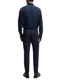 HUGO BOSS Mid Rise Regular Fit Jeans, Dark Blue - view 2, Dark Blue