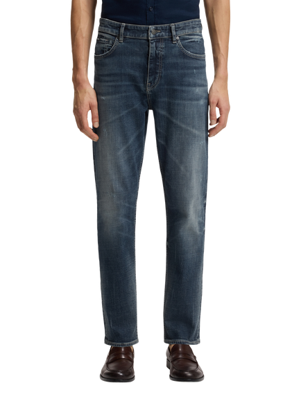 BOSS Slim Mid Rise Denim Jeans, Medium Blue, Medium Blue