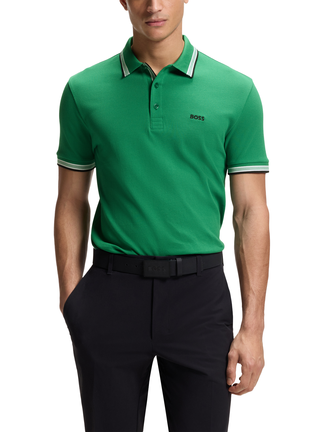 ゴルフ BANDEL CH-CEKER S'S POLO-SHIRTS XL グリーン