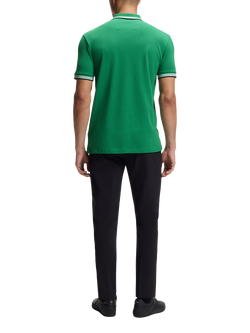 BOSS Paddy Short Sleeve Cotton Polo Shirt - view 2, Bright Green
