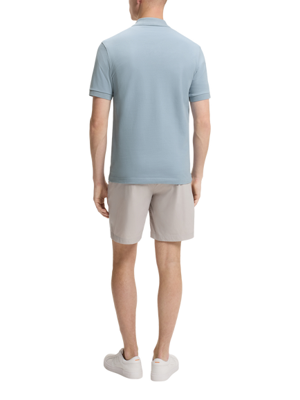 HUGO BOSS Slim Fit Short Sleeve Polo Shirt, Pastel Blue - view 2, Pastel Blue