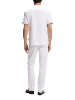 BOSS Cotton Regular Fit Short Sleeve Polo Shirt, White - view 2, White