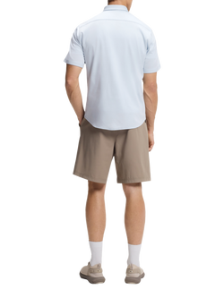 BOSS Cotton Regular Fit Logo Shirt, Open Blue - view 2, Open Blue