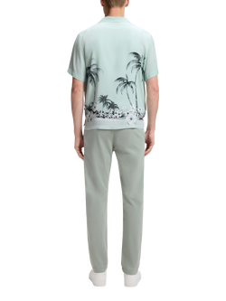 BOSSTropical Revere Collar Shirt, Turquoise/Aqua - view 2, Turquoise/Aqua