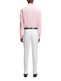 BOSS Regular Fit Linen Shirt, Open Pink - view 2, Open Pink
