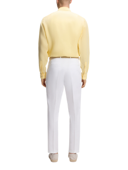 BOSS Heritage Pure Linen Long Sleeve Shirt, Pastel Yellow - view 2, Pastel Yellow