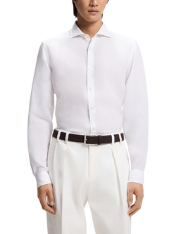 BOSS Linen Shirt, White, White