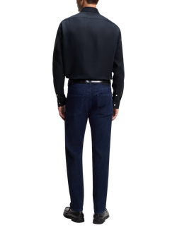 BOSS Linen Shirt, Dark Blue - view 2, Dark Blue