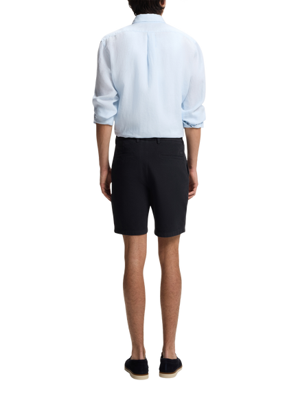 BOSS Kane Stretch Cotton Shorts, Dark Blue - view 2, Dark Blue