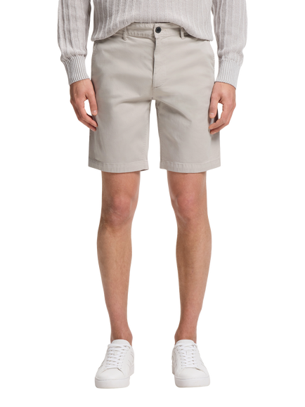 BOSS Stretch Cotton Slim Chino Shorts, Open Grey