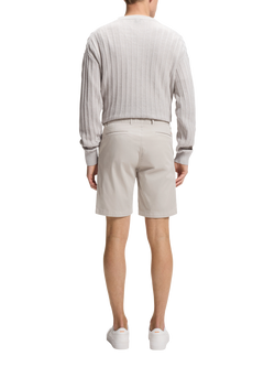 BOSS Stretch Cotton Slim Chino Shorts - view 2, Open Grey