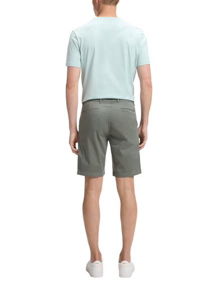 HUGO BOSS Lightweight Cotton Twill Chino Shorts, Open Grey - view 2, Open Grey