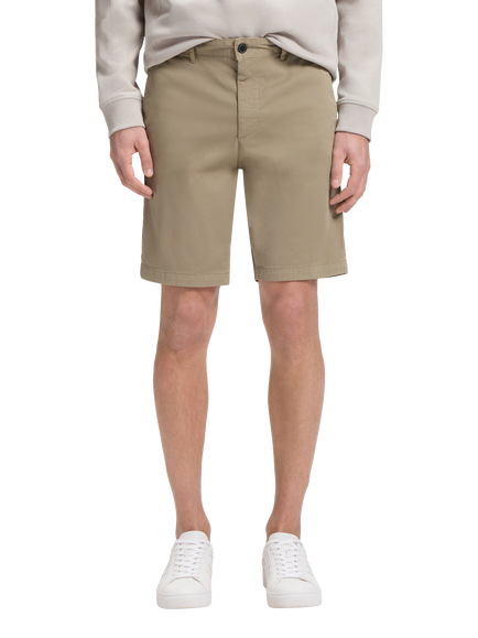 BOSS Stretch Cotton Slim Chino Shorts, Beige