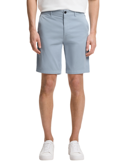 BOSS Stretch Cotton Slim Chino Shorts, Light Blue