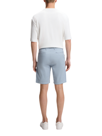 BOSS Stretch Cotton Slim Chino Shorts - view 2, Light Blue