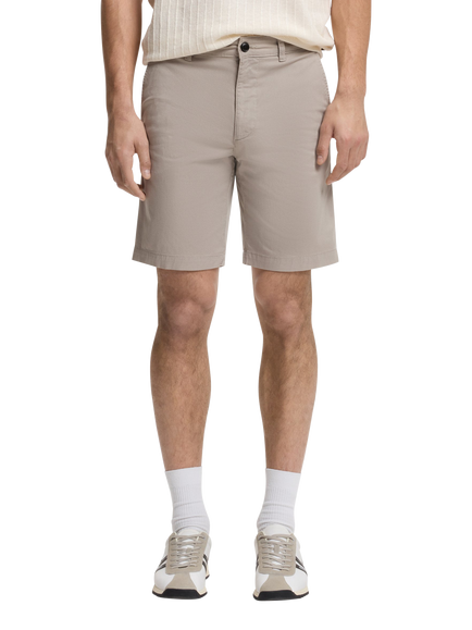 BOSS Stretch Cotton Slim Short Chinos, Open Grey, Open Grey