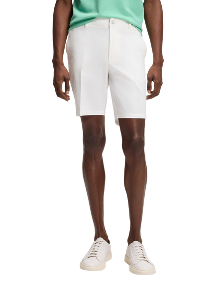 BOSS Heritage Kane Cotton Blend Chino Shorts, White