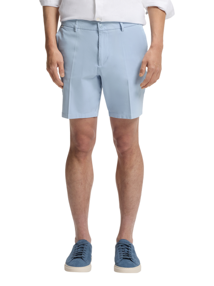 BOSS Heritage Kane Cotton Blend Chino Shorts, Light Blue