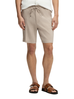 BOSS Linen Blend Shorts, Open Beige, Open Beige