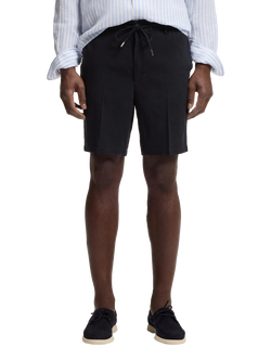 BOSS Linen Shorts, Dark Blue, Dark Blue