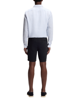 BOSS Linen Shorts, Dark Blue - view 2, Dark Blue