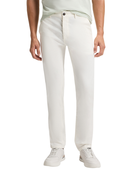 BOSS Slim Fit Overdyed Satin Stretch Trousers, Natural, Natural