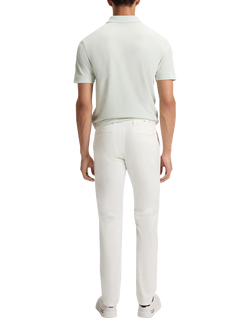 BOSS Slim Fit Overdyed Satin Stretch Trousers, Natural - view 2, Natural