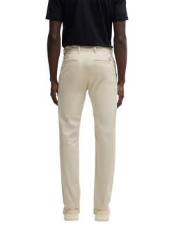 BOSS Cotton Blend Satin Stretch Chinos, Light Beige - view 2, Light Beige