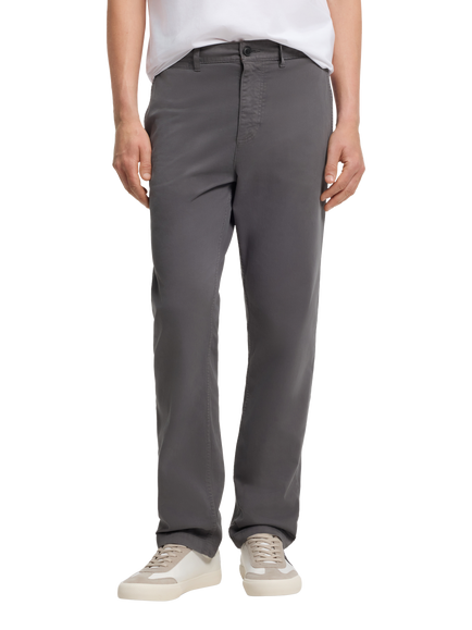 HUGO BOSS BOSS Regular Fit Cotton Blend Chinos, Grey, Grey