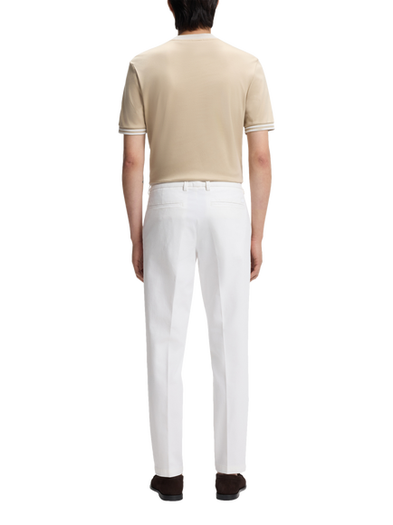 HUGO BOSS Ankle Grazer Cotton Blend Chinos, White - view 2, White