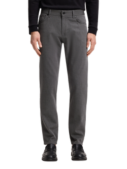 BOSS Regular Fit Stretch Cotton Chino Trousers, Black, Black