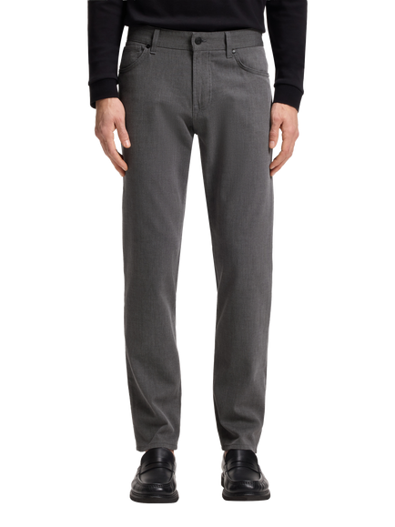 BOSS Regular Fit Stretch Cotton Chino Trousers, Black, Black