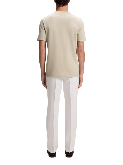 BOSS Tiburt Cotton Blend T-Shirt, Open Beige - view 2, Open Beige