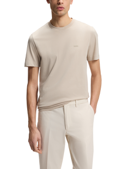 HUGO BOSS BOSS Cotton T-Shirt, Beige, Beige