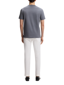 BOSS Crew Neck Cotton T-Shirt, Open Blue - view 2, Open Blue