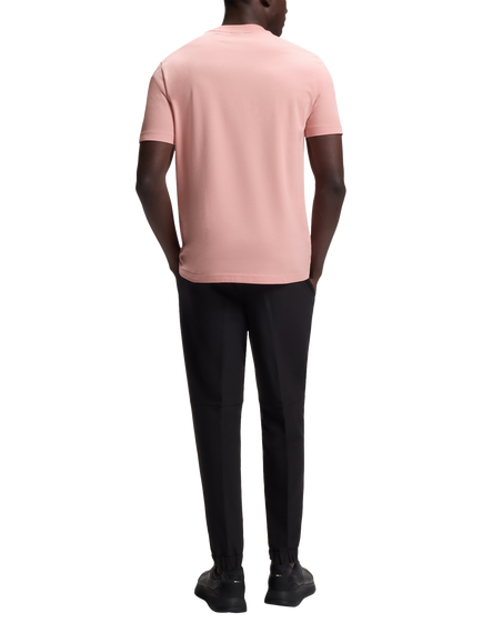 BOSS Cotton Blend Regular Fit Short Sleeve Logo T-Shirt, Light Pink - view 2, Light Pink