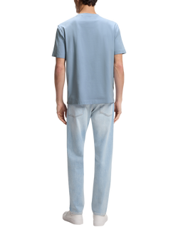 BOSS Cotton Blend Loose Fit Short Sleeve LogoT-Shirt, Light Blue - view 2, Light Blue