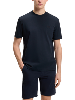 HUGO BOSS BOSS Cotton T-Shirt, Dark Blue, Dark Blue