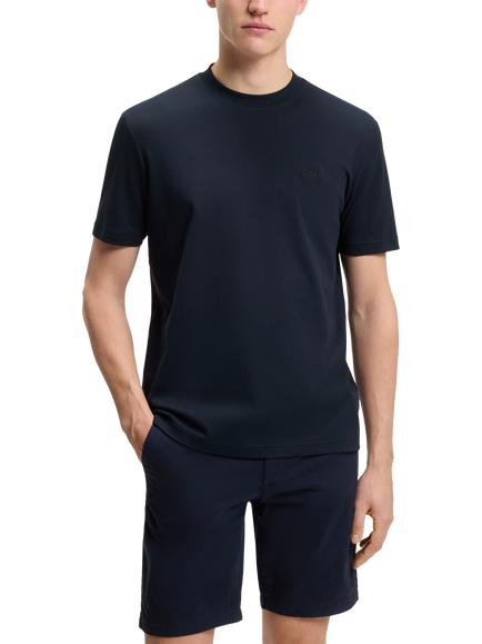 HUGO BOSS BOSS Cotton T-Shirt, Dark Blue, Dark Blue
