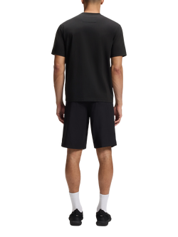 BOSS Stretch Cotton Globe Logo Pattern T-Shirt, Pastel Blue - view 2, Black