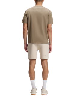 BOSS Stretch Cotton Globe Logo Pattern T-Shirt, Pastel Blue - view 2, Pastel Green