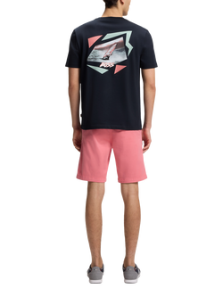 BOSS Cotton Crew Neck T-Shirt, Dark Blue - view 2, Dark Blue