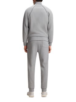 BOSS Cotton Blend Zipped Tracksuit, Silver - view 2, Silver
