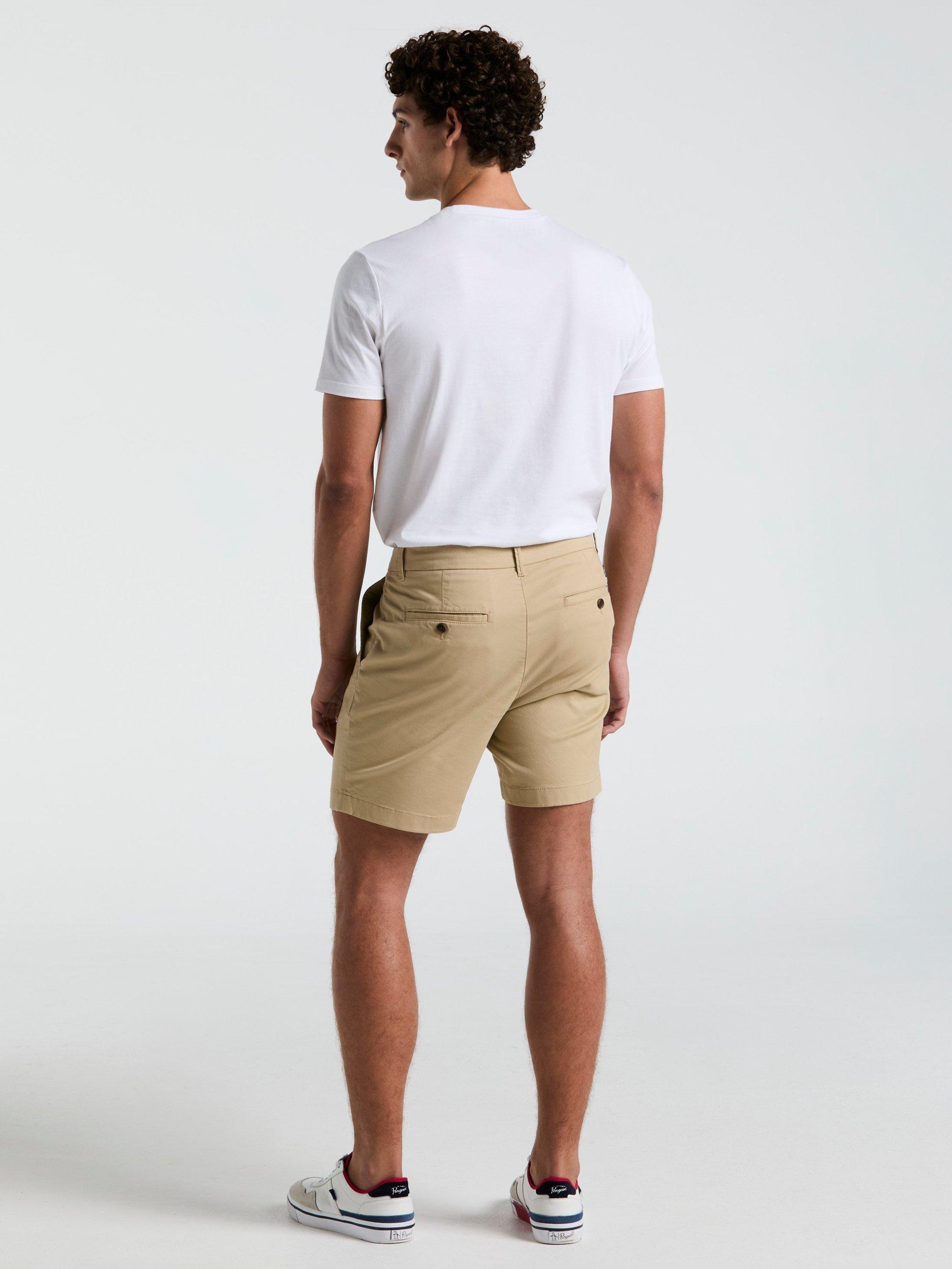 Product image 3 of 4, which shows Original Penguin Chino Shorts, Travertine, 30R