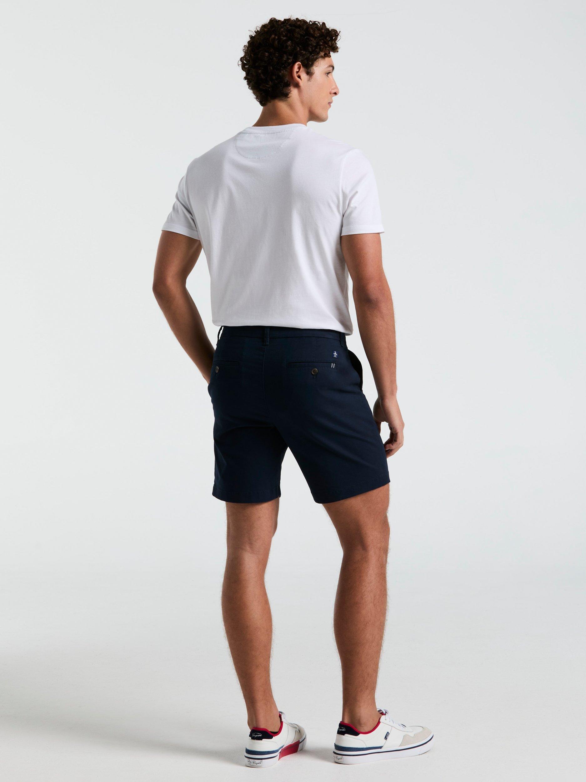 Product image 3 of 5, which shows Original Penguin Chino Shorts, Dark Sapphire, 30R