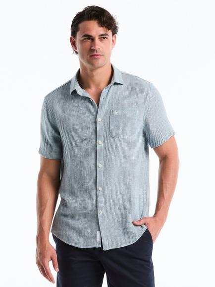 Original Penguin Cotton Blend Regular Fit Shirt, Cool Blue, Cool Blue
